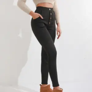 Warmth-Boost Thick High-Waist Leggings with Pockets