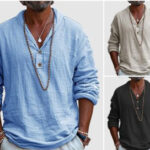 Retro Cotton And Linen Casual Long-sleeved Shirt