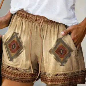 Women's Summer Lace-up Loose Shorts