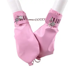 Casual PU Gloves Set with Dog Palm Grip, Solid Colors
