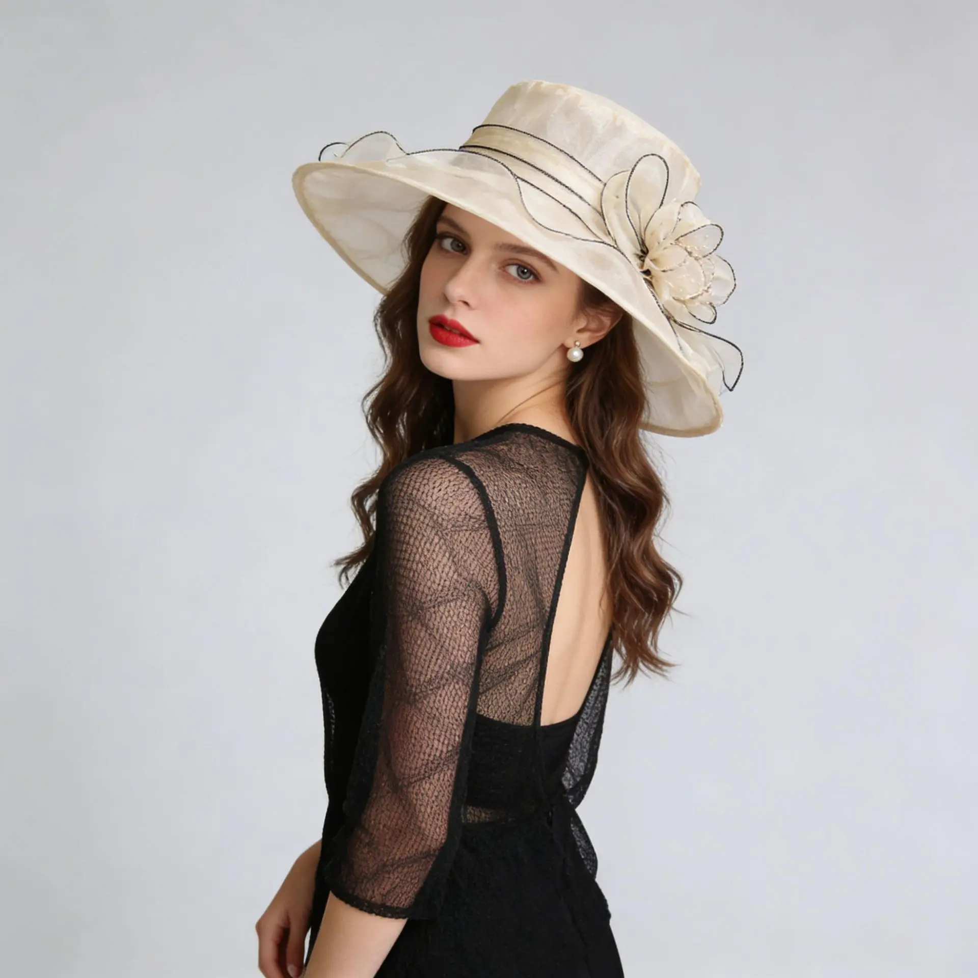 Summer Sun Protection Womens Face-Slimming Breathable Mesh Hat Summer Sun Protection Womens Face-Slimming Breathable Mesh Hat