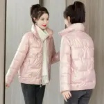 d076b31d-d943-4e1a-9e9c-2361f95911e3.webp Women’s Ultra-Short Padded Down Jacket Stand Collar