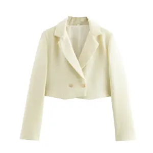 Women's Fashion Design Short Tweed Blazer
