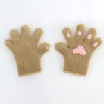 Non-Slip Cat Paw Gloves Plush for Cat Palm Props - Winter