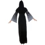 d1d408bc-9c84-49f3-baf9-af325098a84d.jpg Skull Print Vampire Witch Dress Costume for Halloween - Long Skirt