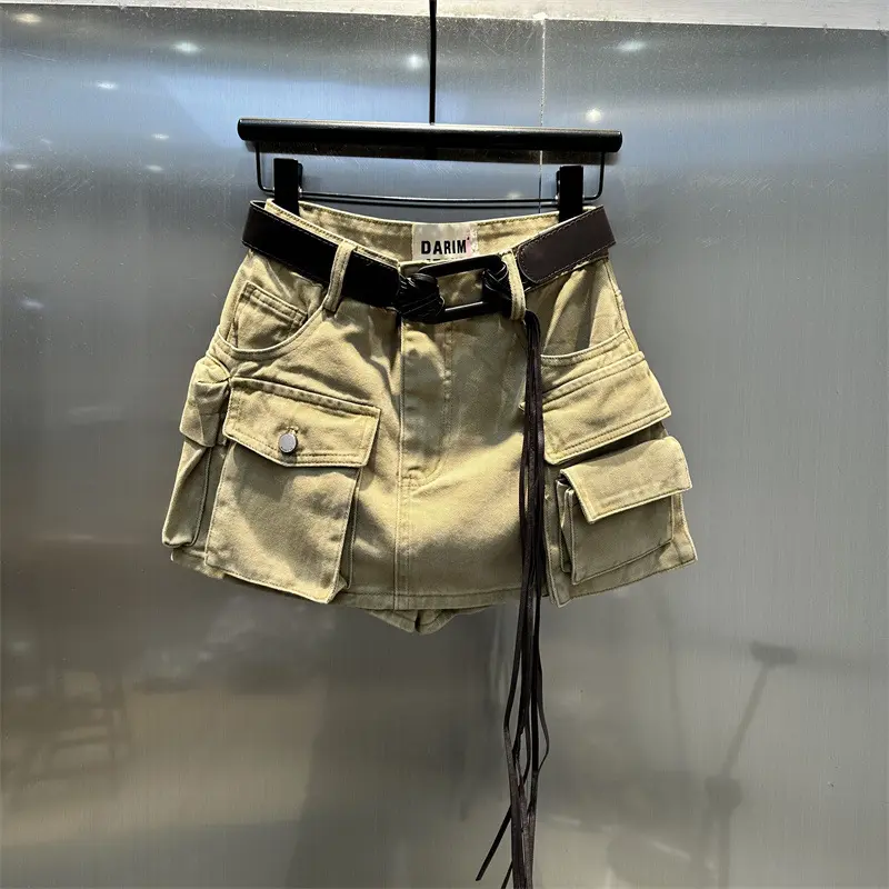 Youth-Boosting Cotton Denim Skirt for Elegant Commuter Wear Youth-Boosting Cotton Denim Skirt for Elegant Commuter Wear