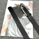 Statement Crescent Moon & Star Black Belt for Women - Hook