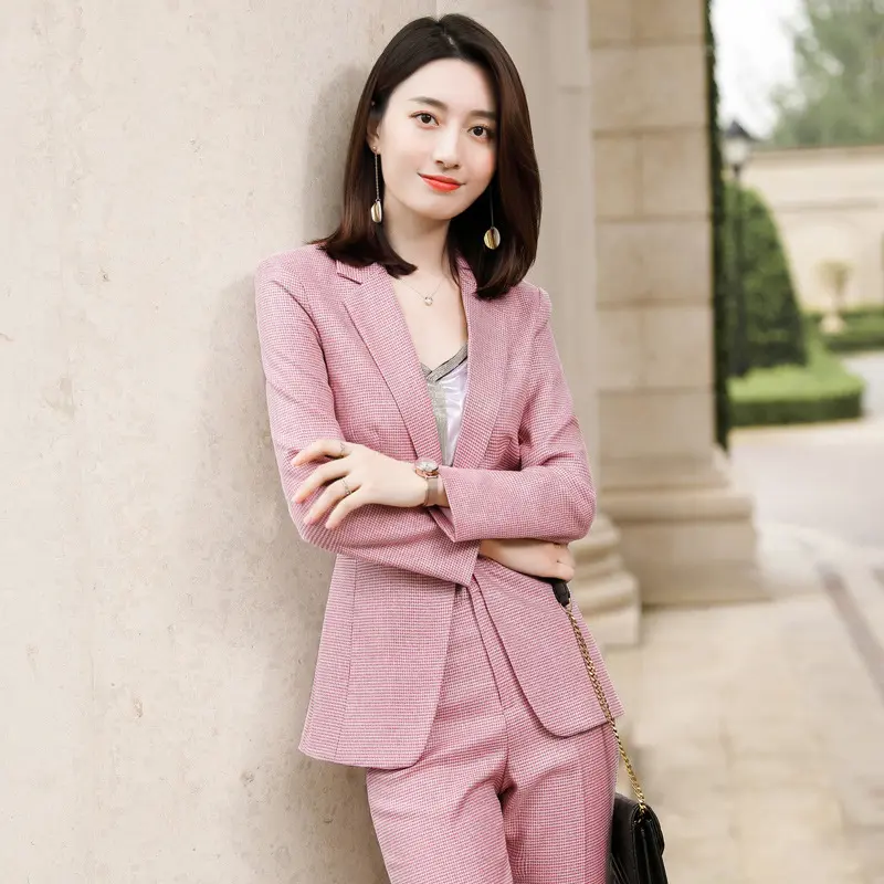 Casual Loose Formal Suit Professional Suit Fashionable Apricot