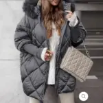 Warm Hooded Cardigan Coat for Winter Layering, Padded