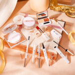 Beginner-Friendly Pink 10-Piece Makeup Set for Students
