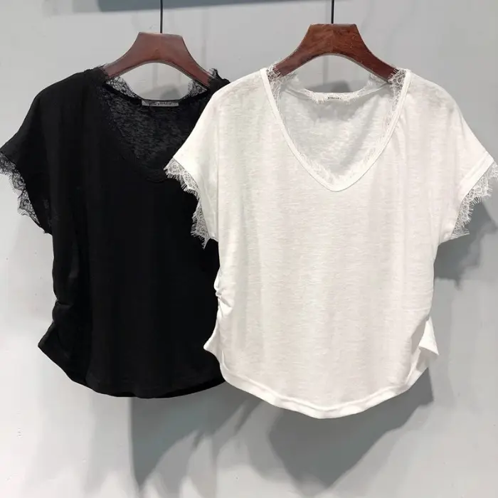 Summer Loose Slimming Korean-Style Base Shirt