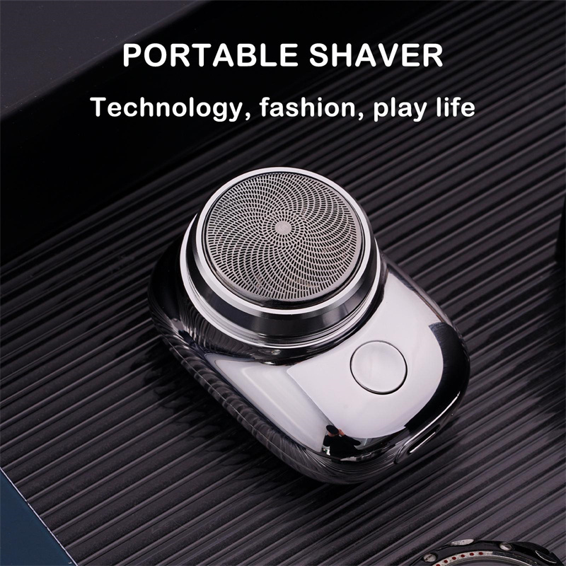 IPX7 Wet & Dry Cordless Mini Electric Shaver, USB Rechargeable