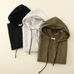 Relaxed Hooded Cotton Blend Vest for Easy Layering, Sleeveless