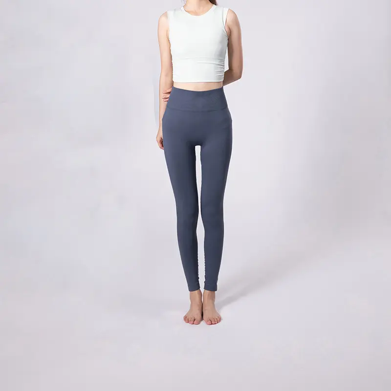 High-waisted Tummy-control Butt-lifting Yoga Pants In Solid Colors