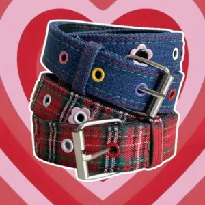 Statement Women’s Dopamine Belt with Beaded Asymmetry