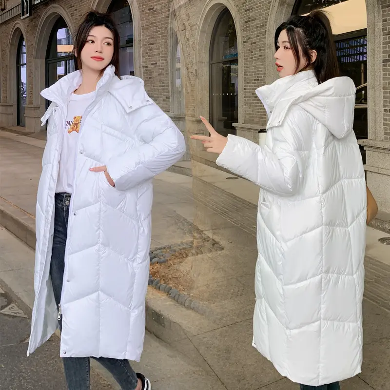 Warm Hooded Relaxed-Fit Knee-Length Padded Cotton Coat Warm Hooded Relaxed-Fit Knee-Length Padded Cotton Coat