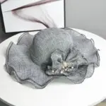 Women's Linen Breathable Wide-Brim Sun Hat