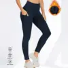 Warm Pocket Plus Velvet Yoga Pants for Autumn & Winter