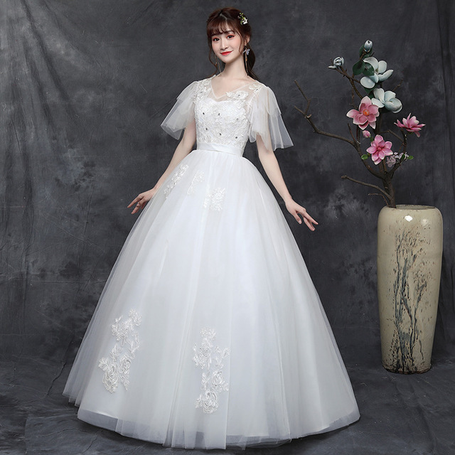 Plus Size Lace Wedding Dress One Shoulder Princess Skirt Plus Size Lace Wedding Dress One Shoulder Princess Skirt