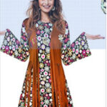 Retro Performance Women’s Costume Set with Printed Dress