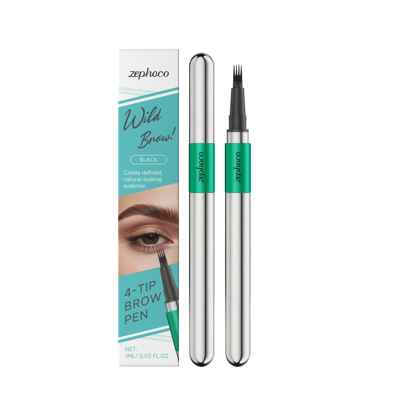 3 D Natural Finish Eyebrow Pencil - 4-Prong Tip 3 D Natural Finish Eyebrow Pencil - 4-Prong Tip