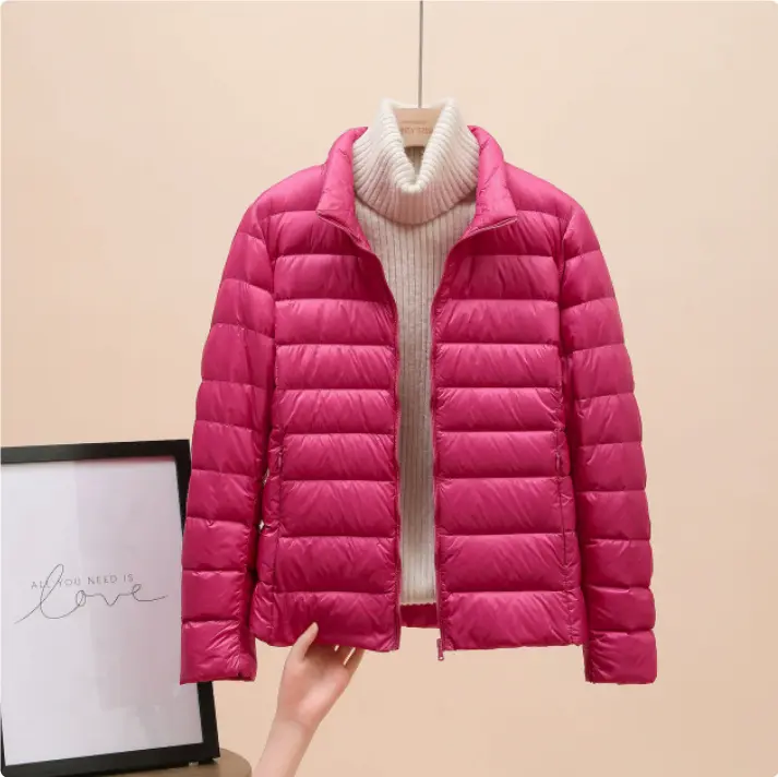 Warmth-Boosting Lightweight Padded Short Down Jacket for Women Warmth-Boosting Lightweight Padded Short Down Jacket for Women