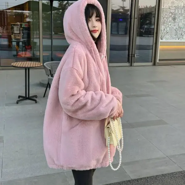 Versatile Stylish Doublesided Plush Womens Padded Coat Versatile Stylish Doublesided Plush Womens Padded Coat