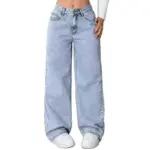 Women's Straight-leg Pants Loose-fitting Casual Trousers