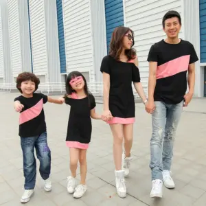 New Korean-style Family Matching Outfits For Parents And Kids