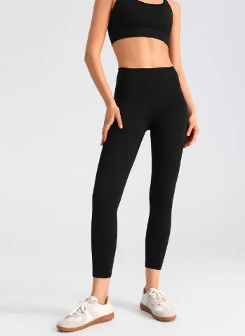Moisture-Wicking Mesh Side Pocket Stretch Leggings