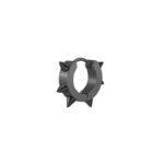 Clip-On Round Earrings Electroplated Stainless Steel