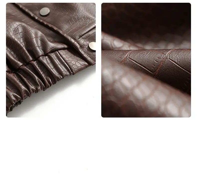Loose Lapel Leather Jacket for Everyday Retro Style - Black Loose Lapel Leather Jacket for Everyday Retro Style - Black