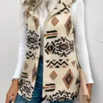 db7977e7-0d72-4367-a942-744825e52e63.webp Reversible Hooded Vest for Women, Geometric Print Beige