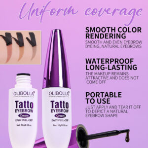 Waterproof Colorfast Semi-Permanent Brow Cream for Defined Brows