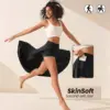Flowing Asymmetrical Midi Skirt with Ruffle Trim Detail Flowing Asymmetrical Midi Skirt with Ruffle Trim Detail