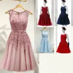 One-Shoulder Cocktail Dress for Engagement & Banquets