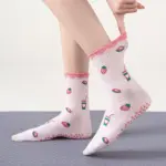 Yoga Socks For Children, Professional Anti Slip Fitness Pilates Exercise Floor Fruit Drinks, Printed Socks