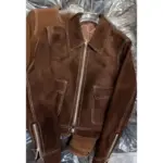 Women’s Brown Long Sleeve Maillard Jacket for Autumn