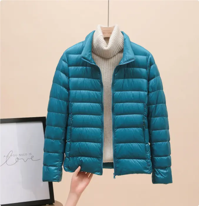 Warmth-Boosting Lightweight Padded Short Down Jacket for Women Warmth-Boosting Lightweight Padded Short Down Jacket for Women