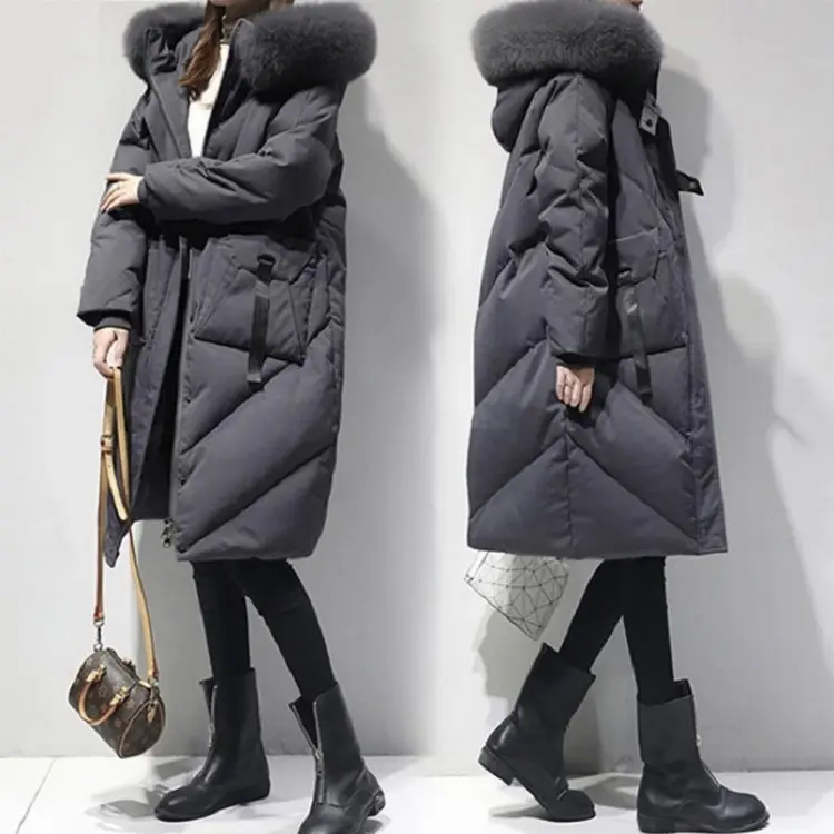 Warm Cotton-Padded Winter Coat for Curvy Women, M-6 XL