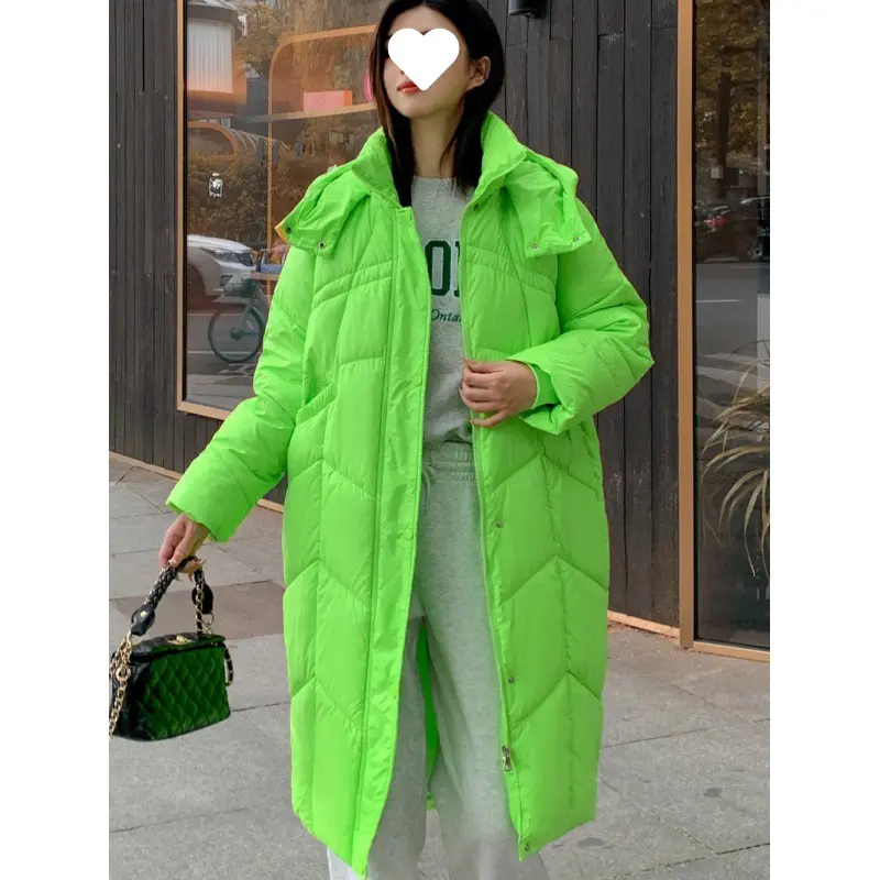 Warm Hooded Relaxed-Fit Knee-Length Padded Cotton Coat Warm Hooded Relaxed-Fit Knee-Length Padded Cotton Coat