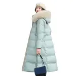Warm Commuter Padded Cotton Coat for Women, Fur Collar
