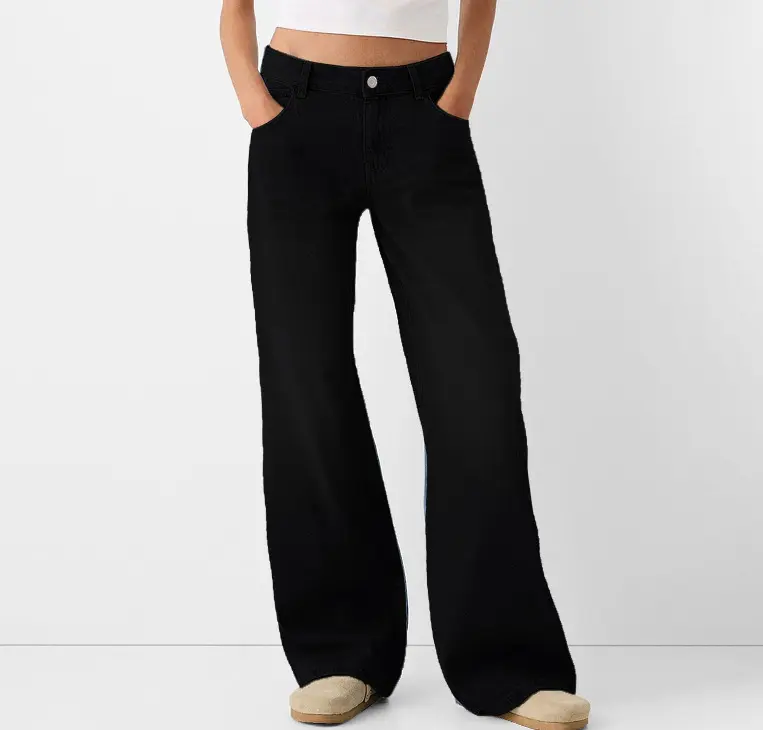 High-Waist Denim Jeans for Women with Washed Finish High-Waist Denim Jeans for Women with Washed Finish