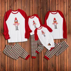 Coordinated Cotton-Blend Striped Family Christmas Pajamas