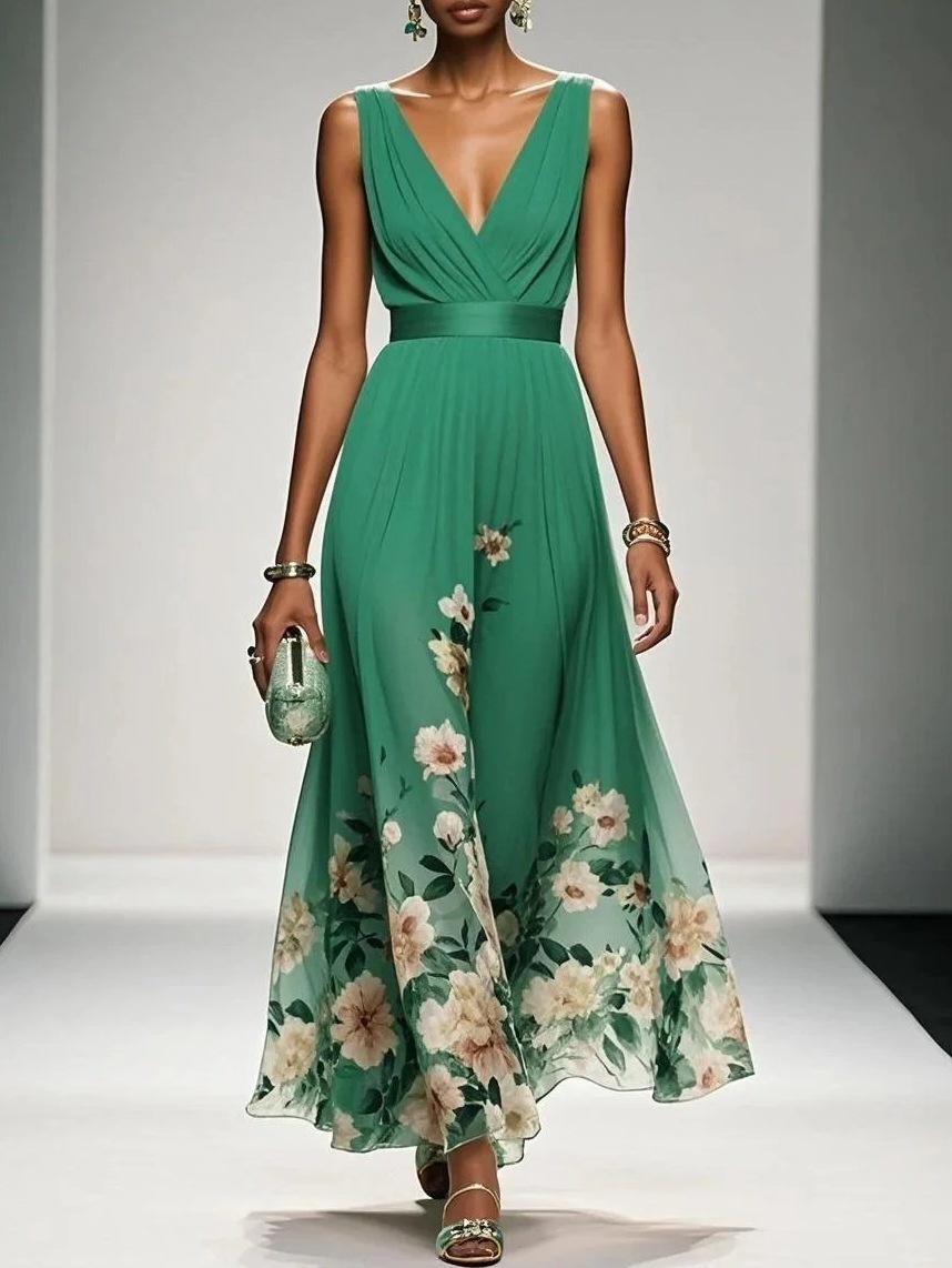 Evening Gown Elegant V-neck Cross-border Dress Evening Gown Elegant V-neck Cross-border Dress