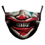 Lightweight Double-Layer Digital Print Skull Funny Face Mask