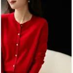 Women's Long-sleeve Knitted Cardigan Sweater