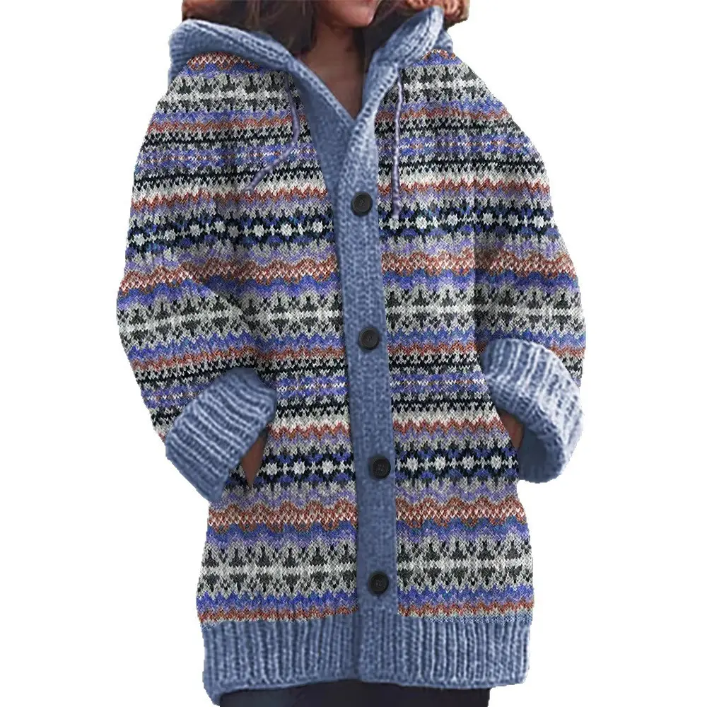 Womens 3 D Christmas Print Cape Jacket with Regular Fit Womens 3 D Christmas Print Cape Jacket with Regular Fit