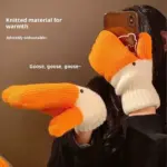 Funny Swan Knitted Wool Gloves for Winter Mittens