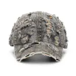 Ripped-line Letter Sun Hat Casual And Versatile